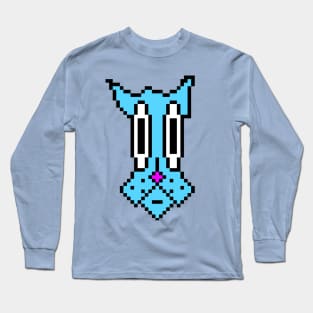 Pixel Blue Rabbit Dog Long Sleeve T-Shirt